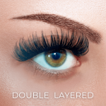 hybrid lash extensions DOUBLE LAYERED